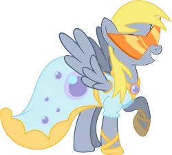 Size: 9684x8718 | Tagged: safe, artist:refro82, derpibooru import, derpy hooves, pegasus, pony, picture perfect pony, absurd resolution, female, kamina sunglasses, mare, simple background, solo, sunglasses, tengen toppa gurren lagann, transparent background, vector