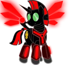 Size: 1024x898 | Tagged: safe, artist:clamstacker, derpibooru import, oc, oc:niggertron, unofficial characters only, alicorn, pony, alicorn oc, horn, male, red and black oc, simple background, solo, spread wings, stallion, transparent background, vector, wings