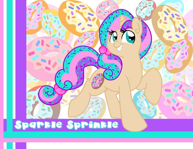 Size: 1017x786 | Tagged: safe, artist:neeko48, derpibooru import, oc, unofficial characters only, pony, unicorn, donut, food, solo