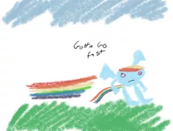 Size: 827x628 | Tagged: crossover, derpibooru import, gotta go fast, meme, ms paint, rainbow dash, safe, sanic, sonic the hedgehog, sonic the hedgehog (series)