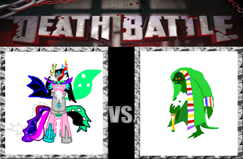 Size: 900x587 | Tagged: death battle, derpibooru import, exploitable meme, homestuck, lord english, meme, oc, safe, tiara ultima, unofficial characters only