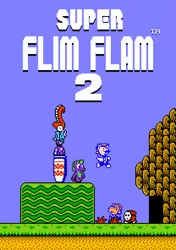 Size: 416x592 | Tagged: 8-bit, artist:scalybeing, crossover, derpibooru import, doki doki panic, flam, flim, nintendo, nintendo entertainment system, parody, pixel art, safe, shy guy, snake, spike, style emulation, super mario bros., super mario bros. 2