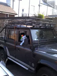 Size: 500x667 | Tagged: build-a-bear, derpibooru import, irl, land rover, photo, plushie, rainbow dash, safe