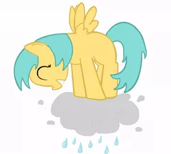 Size: 941x850 | Tagged: artist:sallycars, cloud, derpibooru import, female, filly, rain, safe, solo, sunshower raindrops