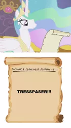 Size: 558x1000 | Tagged: besrerker (quake 2), derpibooru import, princess celestia, princess celestia's letters for the day, quake, quake 2, safe