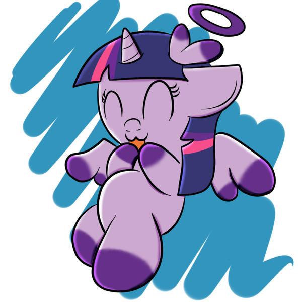 Size: 800x800 | Tagged: safe, artist:sailormod, derpibooru import, twilight sparkle, twilight sparkle (alicorn), alicorn, chao, pony, crossover, female, mare, solo, sonic adventure, sonic the hedgehog (series)