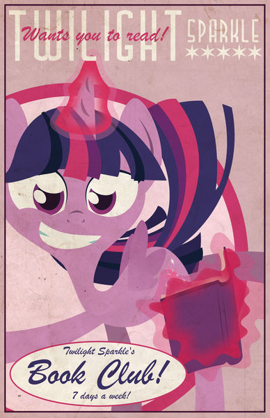 Size: 1500x2318 | Tagged: safe, artist:foxy-noxy, derpibooru import, twilight sparkle, twilight sparkle (alicorn), alicorn, pony, book, female, magic, mare, poster, propaganda, reading, solo