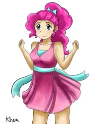 Size: 667x934 | Tagged: artist:kprovido, derpibooru import, human, humanized, pinkie pie, safe, solo