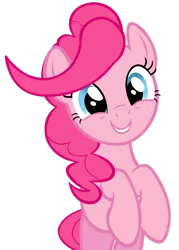 Size: 900x1255 | Tagged: a friend in deed, artist:craftybrony, derpibooru import, pinkie pie, safe, simple background, solo, transparent background, vector