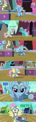 Size: 640x2160 | Tagged: armor, comic, derpibooru import, edit, edited screencap, fluttershy, jousting, jousting outfit, lance, rainbow dash, safe, screencap, screencap comic, the cable guy, the crystal empire, weapon