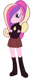 Size: 2400x5800 | Tagged: safe, artist:beavernator, artist:cool77778, derpibooru import, princess cadance, hoofbeat 2, equestria girls, simple background, solo, transparent background, vector