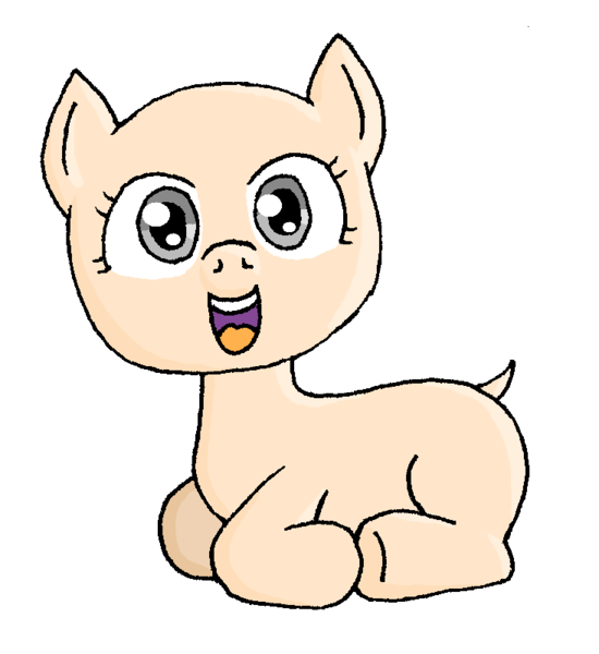 Size: 733x800 | Tagged: artist:merkleythedrunken, bald, derpibooru import, female, filly, hairless, nudity, oc, oc:nudie, safe, solo, unofficial characters only