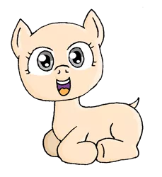 Size: 733x800 | Tagged: artist:merkleythedrunken, bald, derpibooru import, female, filly, hairless, nudity, oc, oc:nudie, safe, solo, unofficial characters only
