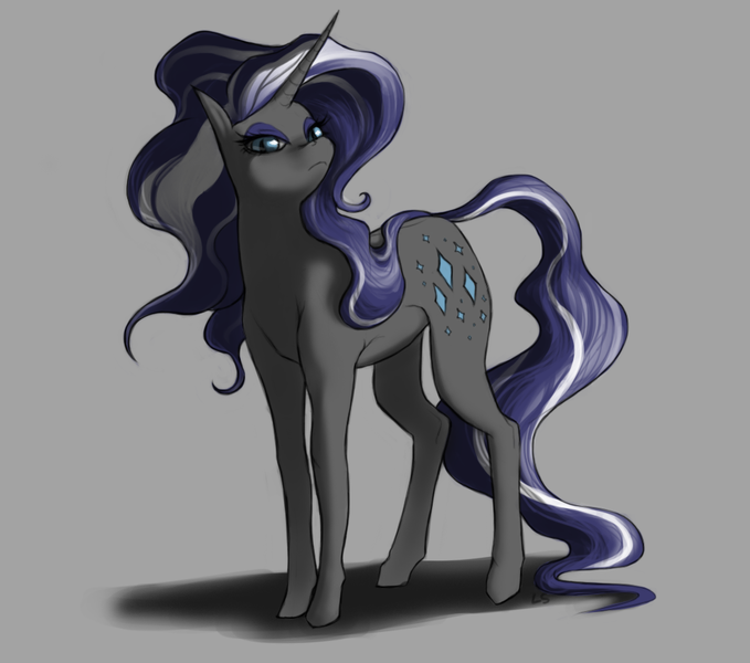 Size: 1019x900 | Tagged: artist:moo, derpibooru import, nightmare rarity, safe, solo