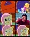 Size: 101x125 | Tagged: safe, derpibooru import, fluttershy, comic, jpg artifacts, ken jeong, lowres, needs more jpeg, picture for breezies, small, wat