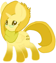 Size: 453x511 | Tagged: safe, artist:princess amity, derpibooru import, oc, unofficial characters only, alicorn, pony, alicorn oc, blanket, cutie mark, glasses, horn, solo, wings