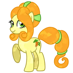 Size: 1600x1600 | Tagged: alternate hairstyle, artist:robynne, carrot top, crystallized, crystal pony, derpibooru import, golden harvest, safe, solo