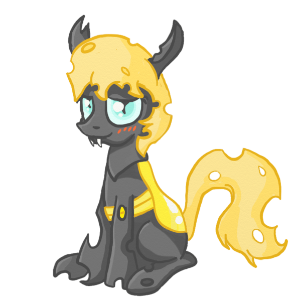 Size: 669x683 | Tagged: artist:evetssteve, changeling, colt, derpibooru import, male, oc, oc:golden brisk, safe, simple background, solo, transparent background, trap, unofficial characters only, vector, yellow changeling