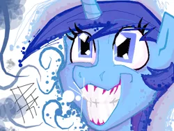 Size: 450x340 | Tagged: artist:pkelton, damuro, derpibooru import, minuette, safe, smiling, solo, teeth