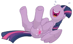 Size: 9000x5400 | Tagged: safe, artist:xniclord789x, derpibooru import, twilight sparkle, twilight sparkle (alicorn), alicorn, pony, absurd resolution, butt, female, laughing, mare, nose in the air, plot, simple background, solo, transparent background