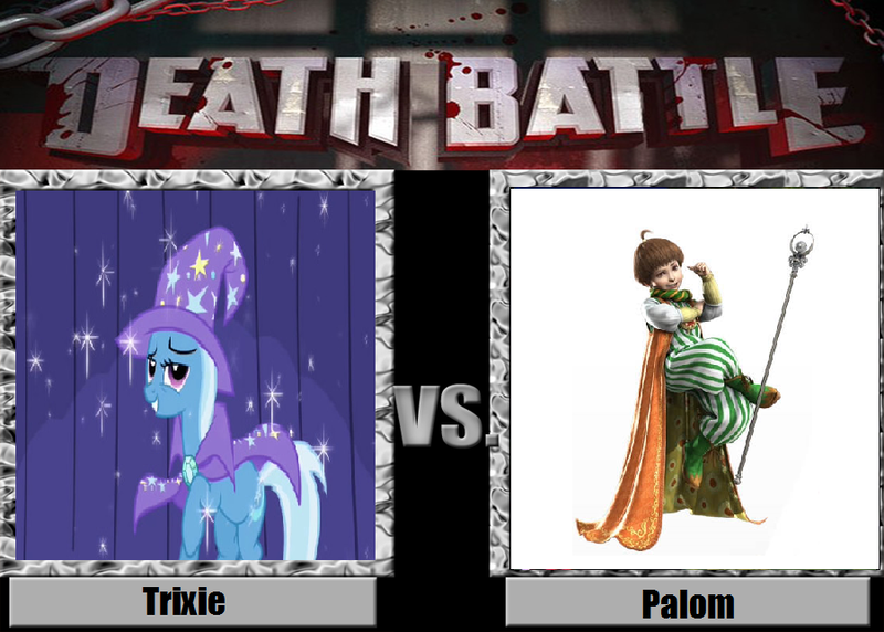 Size: 900x643 | Tagged: death battle, derpibooru import, exploitable meme, final fantasy, final fantasy iv, meme, meta, palom, safe, trixie