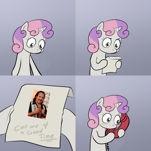 Size: 2000x2000 | Tagged: call me for a good time, derpibooru import, edit, exploitable meme, meme, obligatory pony, ron jeremy, safe, sweetie belle, sweetie's note meme