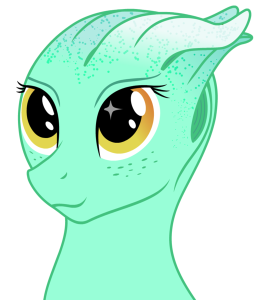 Size: 900x1000 | Tagged: alien, artist:bajanic, asari, bust, crossover, derpibooru import, liara t'soni, lyra heartstrings, mass effect, portrait, pun, safe, simple background, smiling, solo, species swap, transparent background, vector