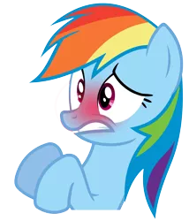 Size: 6000x7000 | Tagged: absurd resolution, artist:anxet, blushing, derpibooru import, edit, rainbow dash, safe, simple background, solo, transparent background, vector