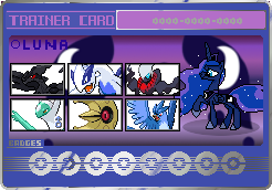 Size: 246x172 | Tagged: articuno, artist:seaandsunshine, darkrai, derpibooru import, latios, lugia, lunatone, pokémon, princess luna, safe, trainer card, zekrom