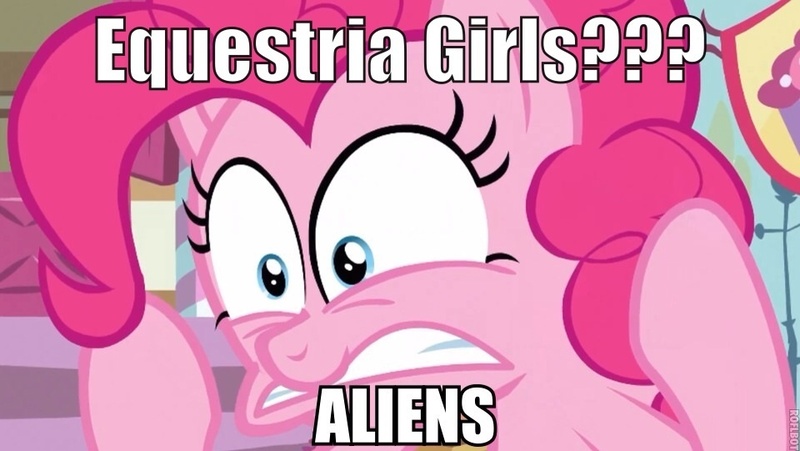 Size: 960x541 | Tagged: safe, derpibooru import, edit, edited screencap, screencap, pinkie pie, equestria girls, wonderbolts academy, ancient aliens, are equestrian girls human?, caption, giorgio a. tsoukalos, image macro, solo, text