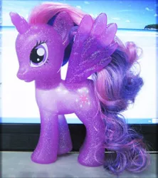 Size: 266x300 | Tagged: safe, derpibooru import, twilight sparkle, twilight sparkle (alicorn), alicorn, crystal pony, pony, crystallized, fashion style, female, figure, irl, mare, photo, prototype, taobao, toy