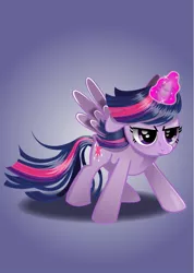 Size: 599x842 | Tagged: safe, artist:monsterswonderland, derpibooru import, twilight sparkle, twilight sparkle (alicorn), alicorn, pony, female, magic, mare, solo