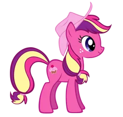 Size: 1532x1460 | Tagged: applejack, artist:durpy, colored, color edit, cupcake (g4), derpibooru import, edit, fusion, safe, simple background, solo, sugarcup, transparent background, vector