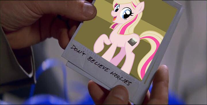 Size: 720x368 | Tagged: safe, derpibooru import, ponified, pony, don't believe her lies, drama, exploitable meme, lies, mccarthy drama, meghan mccarthy, meme, memento, photo
