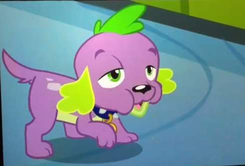 Size: 489x332 | Tagged: safe, derpibooru import, screencap, spike, dog, equestria girls, equestria girls (movie), eating, solo, spike the dog