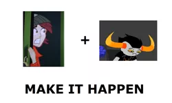 Size: 1337x796 | Tagged: safe, derpibooru import, normal norman, equestria girls, equestria girls (movie), background human, exploitable meme, homestuck, make it happen, meme, meta, tavros nitram