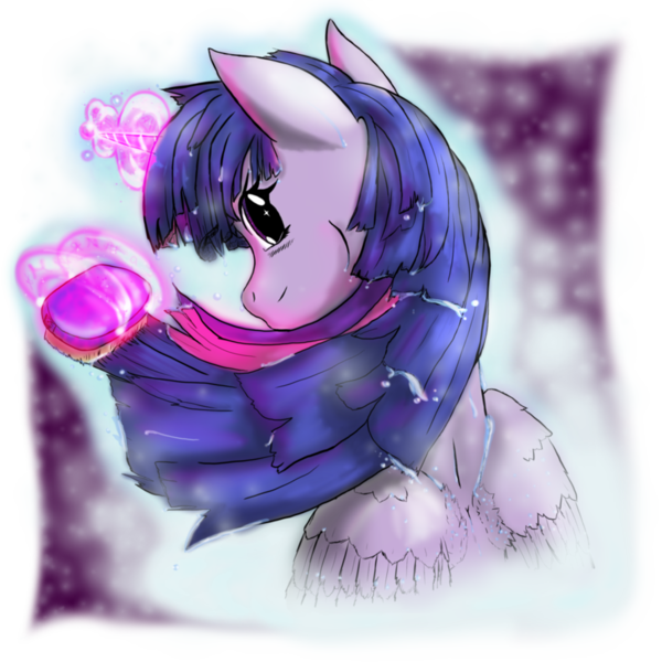 Size: 894x894 | Tagged: safe, artist:etiluos, derpibooru import, twilight sparkle, twilight sparkle (alicorn), alicorn, pony, brush, female, mare, solo