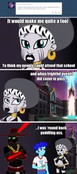 Size: 900x2030 | Tagged: safe, derpibooru import, curly winds, some blue guy, zecora, oc, oc:niggertron, equestria girls, equestria girls (movie), background human, comic, red and black oc, vulgar