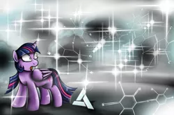 Size: 1000x663 | Tagged: safe, artist:jamescorck, derpibooru import, twilight sparkle, twilight sparkle (alicorn), alicorn, pony, animus, assassin's creed, crossover, female, kallisti, mare, solo