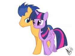 Size: 800x600 | Tagged: safe, artist:ingratate, derpibooru import, flash sentry, twilight sparkle, twilight sparkle (alicorn), alicorn, pony, female, flashlight, male, mare, shipping, straight