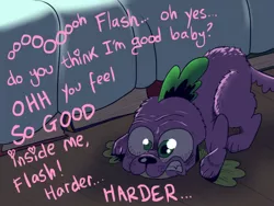 Size: 500x375 | Tagged: suggestive, artist:catfood-mcfly, derpibooru import, flash sentry, spike, twilight sparkle, dog, equestria girls, equestria girls (movie), female, flashlight, implied flash sentry, implied sex, implied twilight sparkle, incestria girls, male, shipping, solo, spike the dog, straight