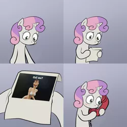 Size: 2000x2000 | Tagged: call me for a good time, derpibooru import, exploitable meme, hentai woody, meme, obligatory pony, safe, sexy, stupid sexy woody, sweetie belle, sweetie's note meme, woody, woody face