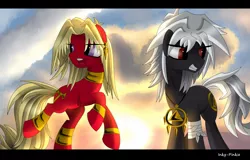 Size: 1468x940 | Tagged: safe, artist:inky-pinkie, derpibooru import, ponified, pony, marik ishtar, ryo bakura, yami bakura, yu-gi-oh!