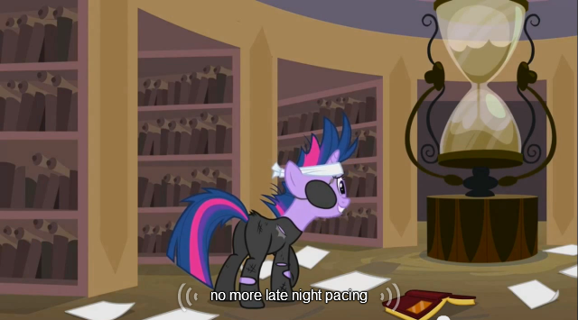 Size: 640x355 | Tagged: caption, derpibooru import, edit, edited screencap, future twilight, it's about time, meme, safe, screencap, solo, twilight sparkle, youtube caption