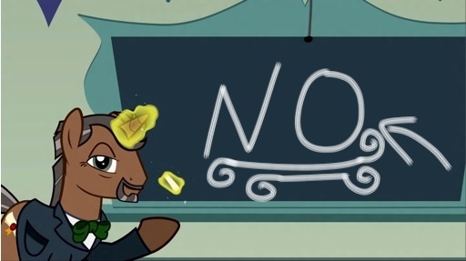 Size: 512x287 | Tagged: bronydoc, brony documentary, derpibooru import, exploitable meme, john de lancie, john's chalkboard meme, meme, no, professor lancie, safe, solo