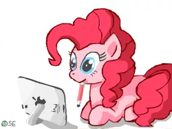 Size: 2048x1536 | Tagged: apple (company), artist:tierraverde, derpibooru import, ipad, pinkie pie, safe, solo