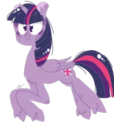 Size: 1600x1700 | Tagged: safe, artist:lulucario, derpibooru import, twilight sparkle, twilight sparkle (alicorn), alicorn, pony, female, mare, solo