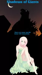 Size: 1024x1835 | Tagged: crossover, derpibooru import, fanfic, fluttershy, godzilla, godzilla (series), human, humanized, kaiju, safe, shadows of giants, text