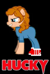 Size: 358x530 | Tagged: child's play, chucky, derpibooru import, oc, oc:hucky, pony creator, semi-grimdark, serial killer, solo, unofficial characters only