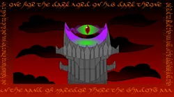 Size: 1194x670 | Tagged: artist:kronoxus, barad-dûr, crossover, derpibooru import, eye of sauron, king sombra, lord of the rings, safe, sauron